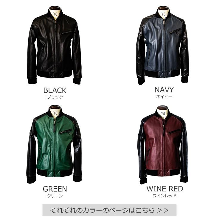 Liugoo Leathers 本革 レザ-バイカースタジャン メンズ