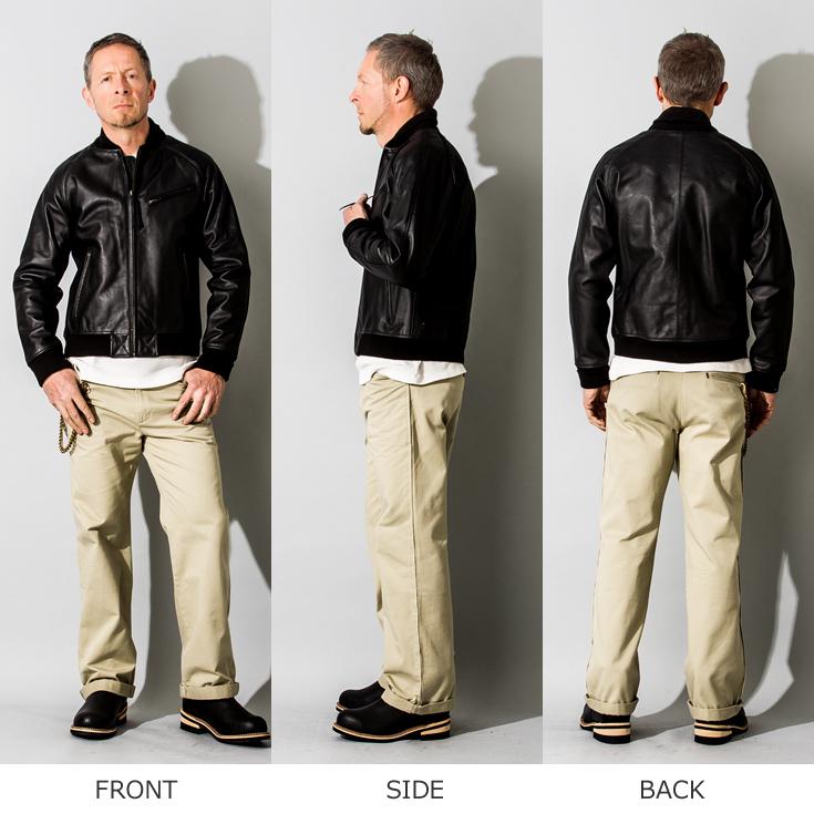 Liugoo Leathers 本革 レザ-バイカースタジャン メンズ リューグーレザーズ SRR01C 