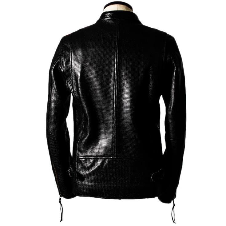 Liugoo Leathers 本革 メッシュレザー 2ラインシングル Liugoo Leathers 本革 メッシュレザー 2ラインシングル
