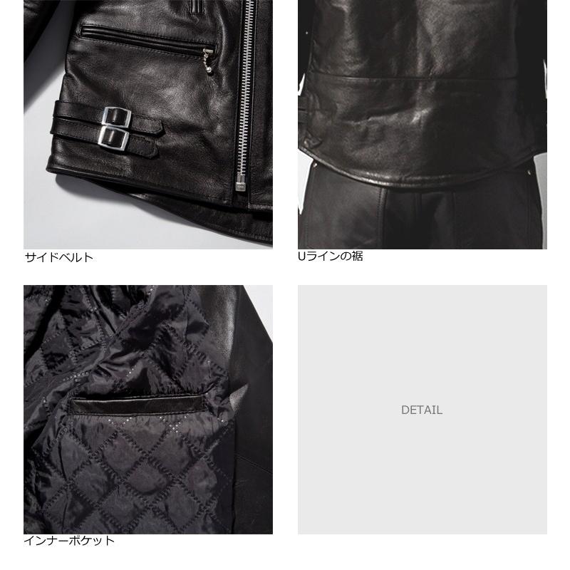 Horn Works 本革 UKパッドダブルライダースジャケット メンズ Horn Works 本革 UKパッドダブルライダースジャケット メンズ