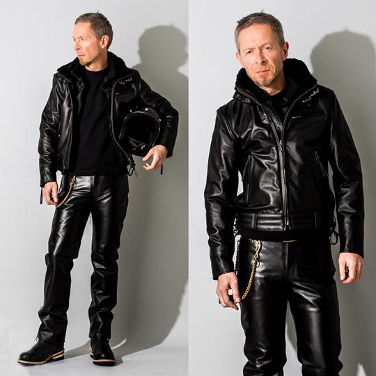 Liugoo Leathers 【20周年記念10%OFFクーポン】本革 高機能防寒仕様襟