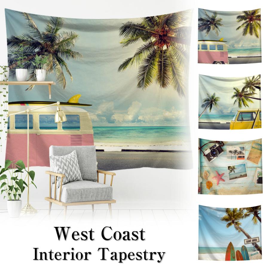タペストリー 西海岸 雑貨 アメリカン ビーチ 風景 海 ガレージ インテリア サーフ おしゃれ 景色 モダン 北欧 大判 大きい 壁掛け 部屋 飾り 飾り付け Oth 099 Live On 通販 Yahoo ショッピング