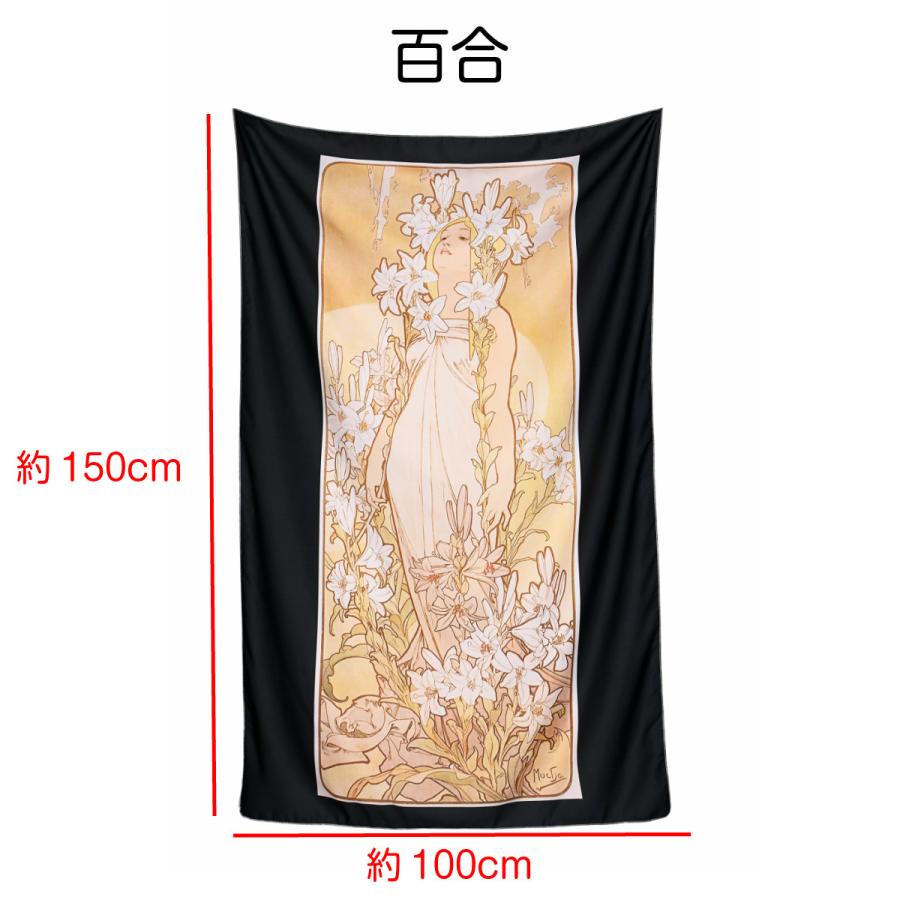 アルフォンス・ミュシャ 連作 四つの花 薔薇 アイリス カーネーション