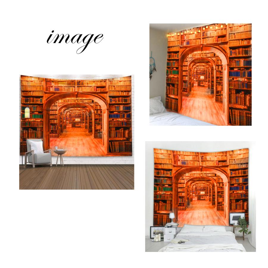 タペストリー 特大 230 180 本棚 本 棚 レトロ ヴィンテージ アンティーク おしゃれ だまし絵 テレワーク 背景布 壁 インテリア 目隠し 部屋 飾り 大きい 大判 Oth 184 Live On 通販 Yahoo ショッピング