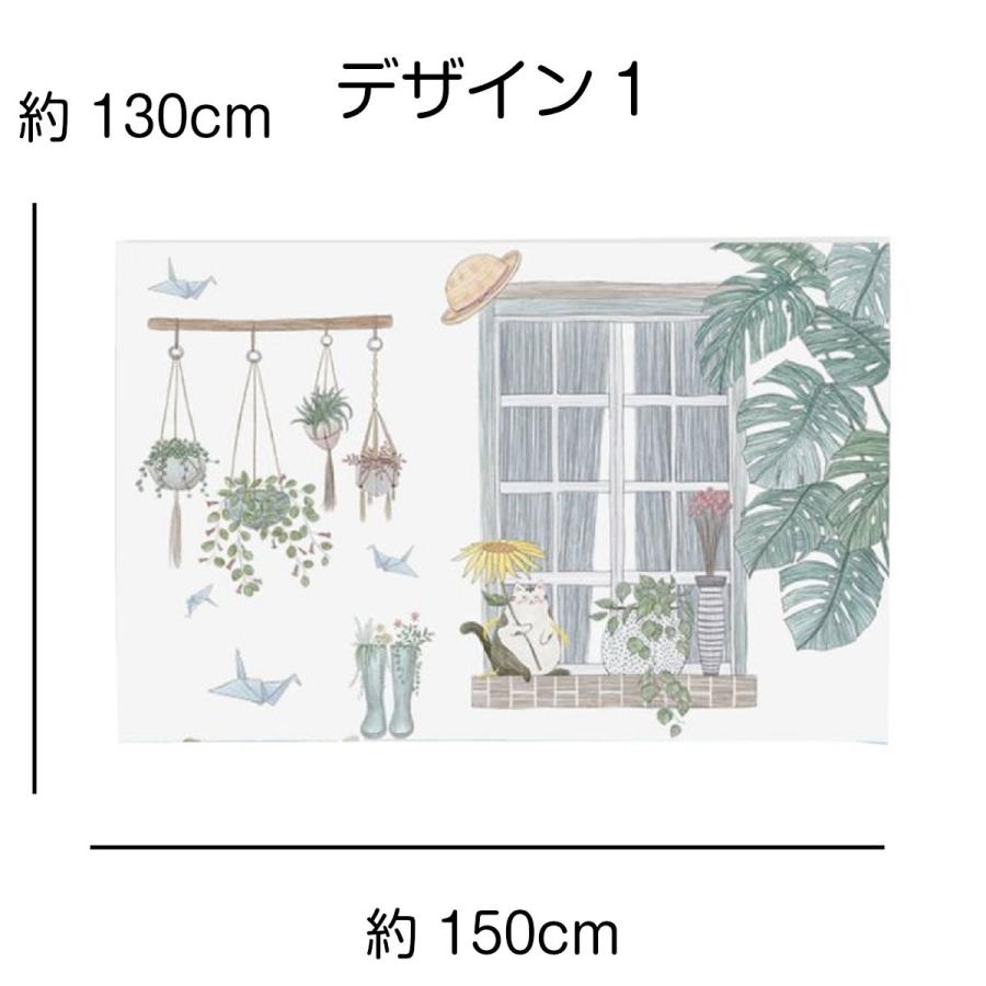 完成品 タペストリー 北欧 ハンギングプランター おしゃれ ナチュラル シンプル 植物 グリーン リーフ 猫 動物 大判 癒し 部屋 飾り付け 窓 ポスター 背景布 Wantannas Go Id
