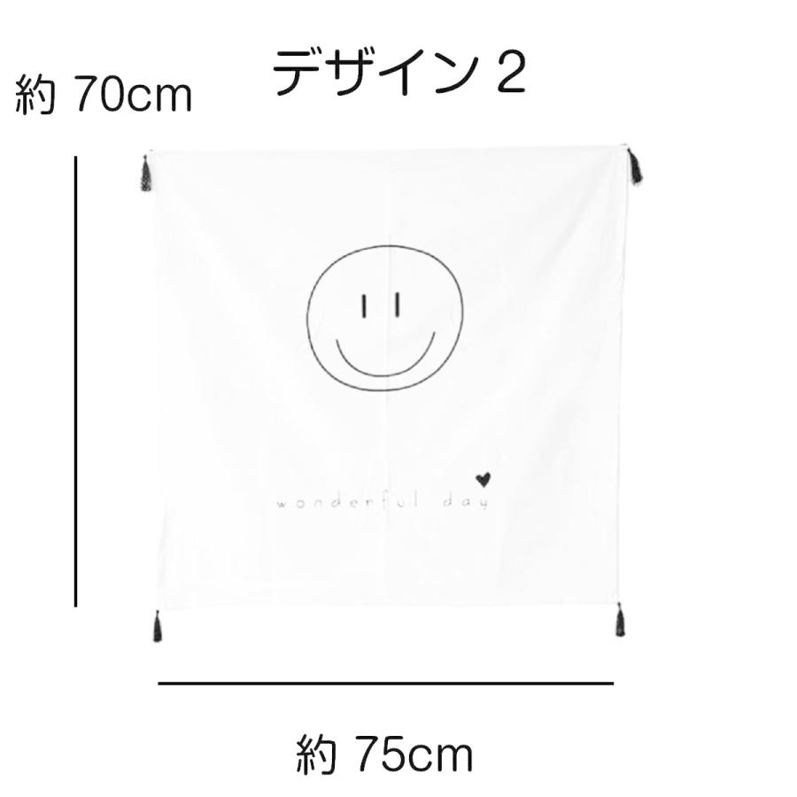 直輸入品激安 タペストリー 北欧 タッセル フリンジ おしゃれ 英語 白 ホワイト モノトーン スマイル インテリア テレワーク 背景 リモートワーク 大きい 壁 布 目隠し Supplystudies Com