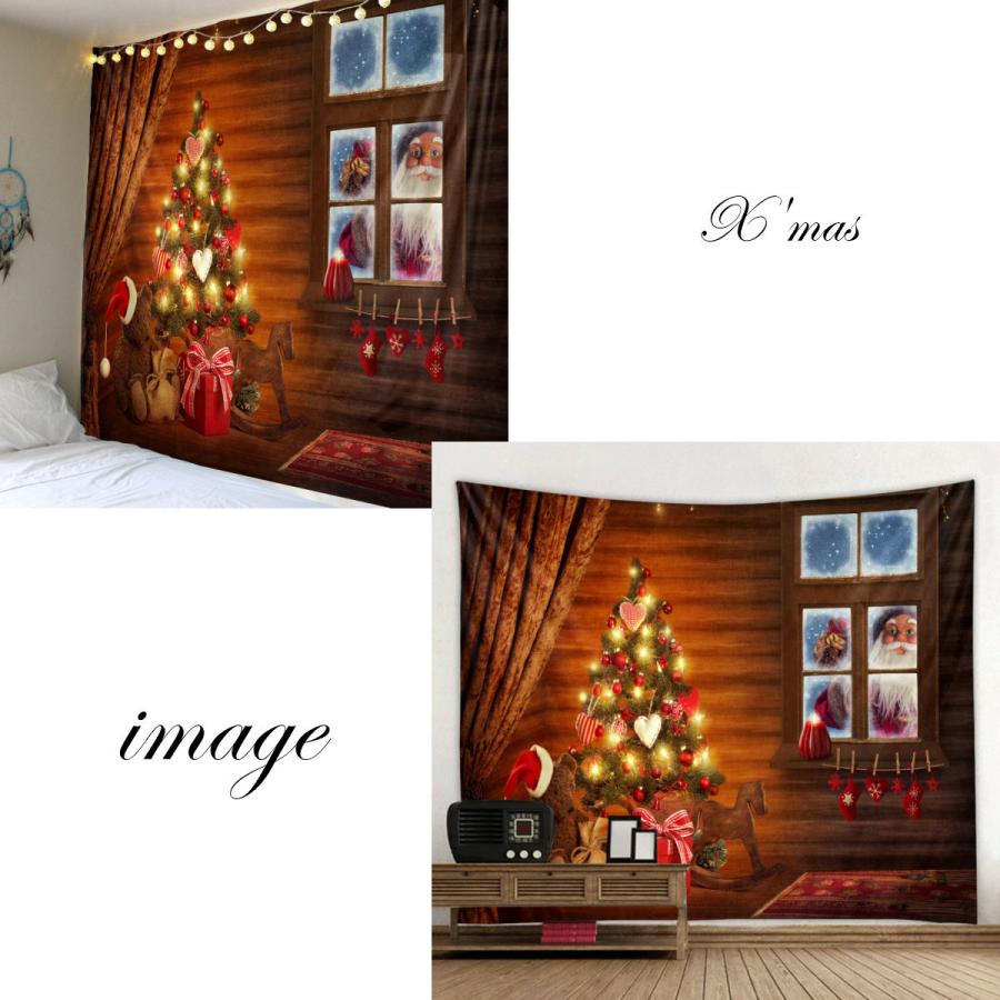 大幅値下げランキング タペストリー クリスマス サンタクロース イベント パーティー ツリー 装飾 ロゴ Diy おしゃれ 壁 インテリア 布 背景布 部屋 飾りつけ 家 ホーム オンライン Supplystudies Com