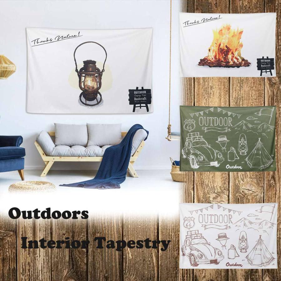 定番人気 タペストリー アウトドア キャンプ フラッグ ランタン 焚火 山 ソロキャン キャンパー テント 癒し 自然 インテリア 布 おしゃれ 目隠し 部屋 飾り付け 背景布 Aynaelda Com