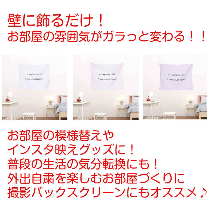 タペストリー フランス語 格言 名言 C'est la vie シャネル 誓いの言葉 シンプル 北欧 インテリア おしゃれ 部屋 飾り付け 壁 グッズ 小物 布｜live-on｜11