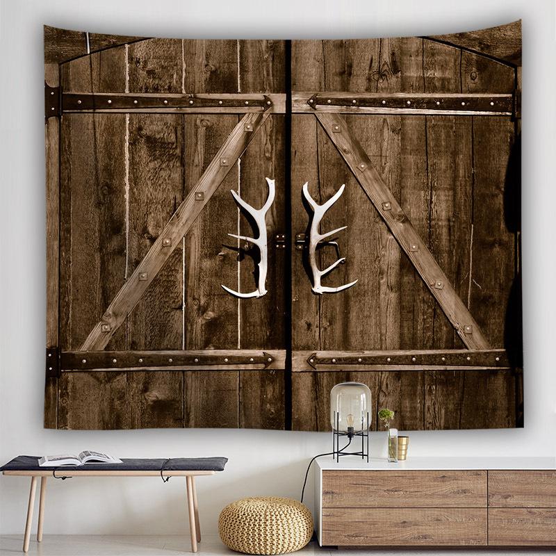 タペストリー 木目調 ウッド ナチュラル ブルックリン レトロ