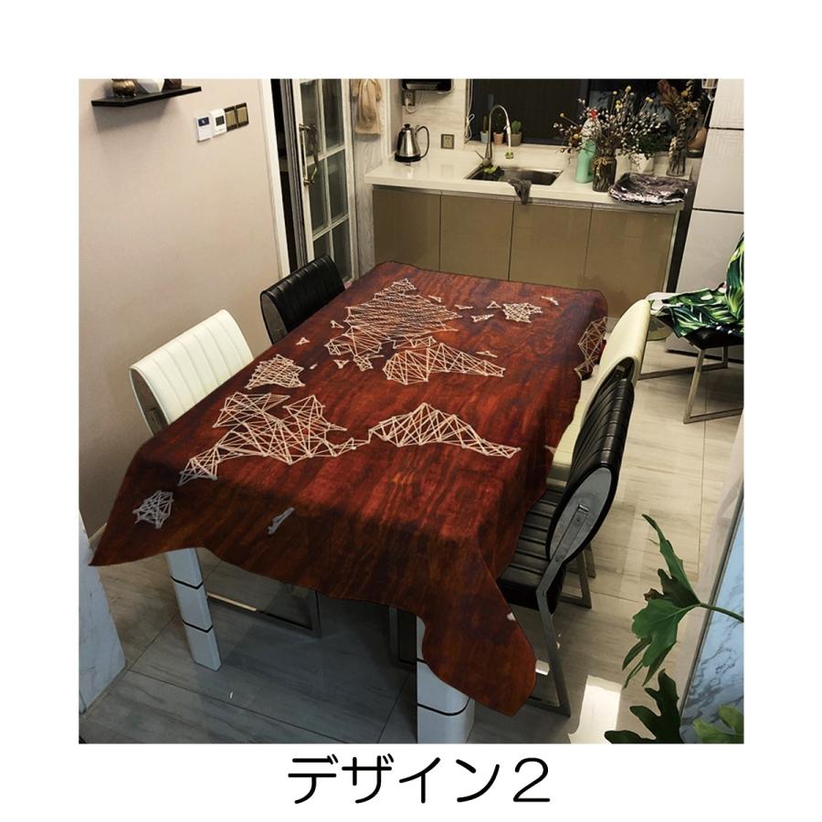 テーブルクロス レトロマップ おしゃれ 北欧 世界地図 レトロ