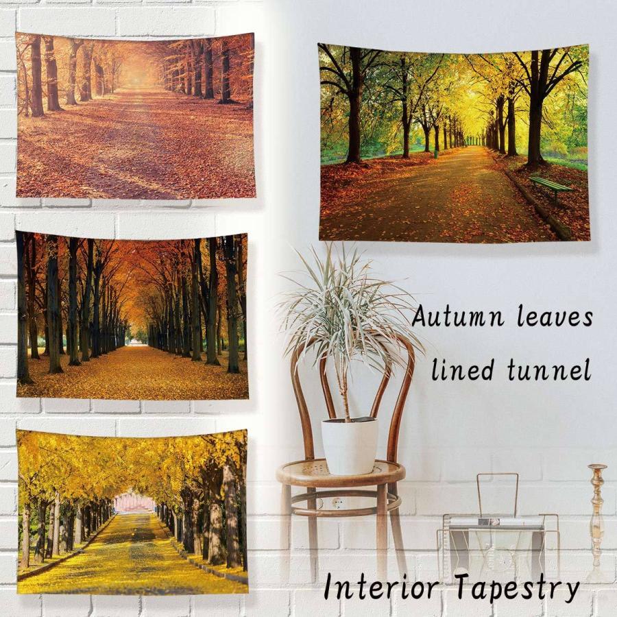 タペストリー 紅葉 もみじ 楓 落ち葉 絨毯 並木 秋 トンネル 山道 木枯らし 行楽 木 季節 風景 景色 森 山 和風 癒し おしゃれ ポスター 背景布 Oth 471 Live On 通販 Yahoo ショッピング