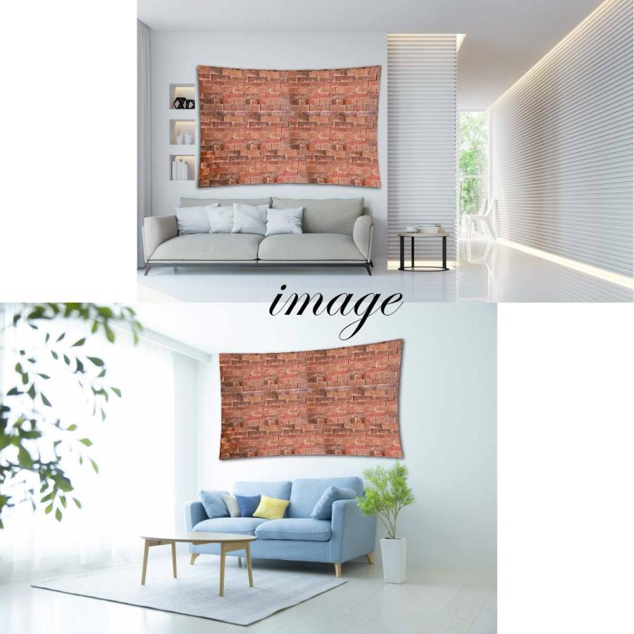 タペストリー 特大 レンガ 230cm×150cm ブルックリン 石壁 カフェ風