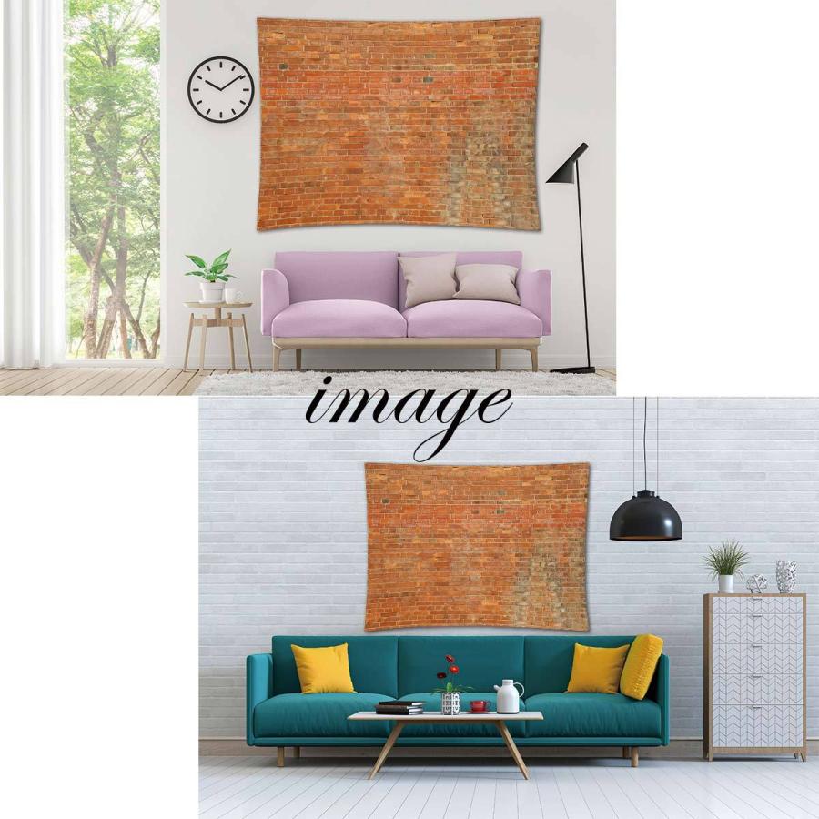 タペストリー 特大 レンガ 230cm×150cm ブルックリン 石壁 カフェ風