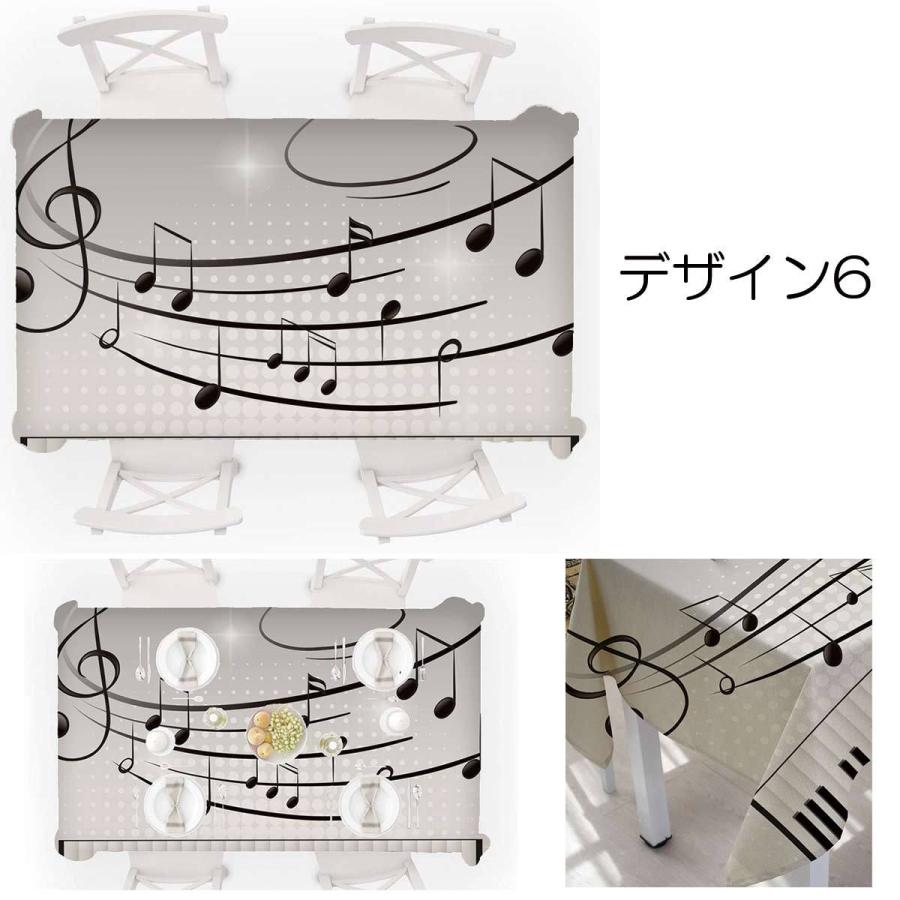 テーブルクロス 音符 鍵盤 ピアノ 音楽 楽譜 メロディ 記号 ト音記号
