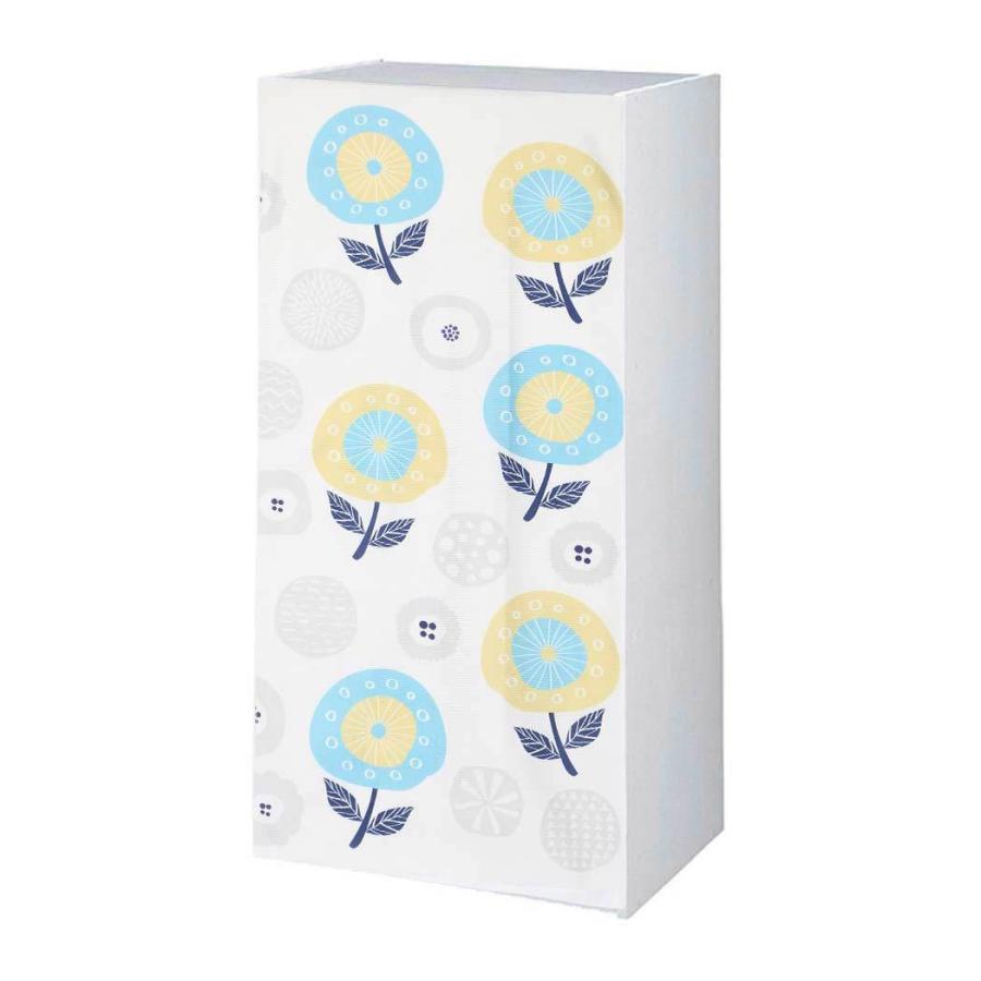 ミニカーテン カラーボックス 棚 北欧 花柄 花 フラワー フルーツ 苺