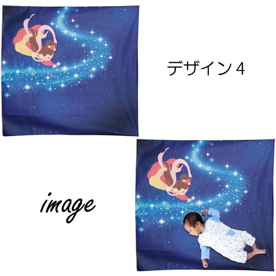 寝相アート 七夕 天の川 短冊 笹 織姫 彦星 星空 マット