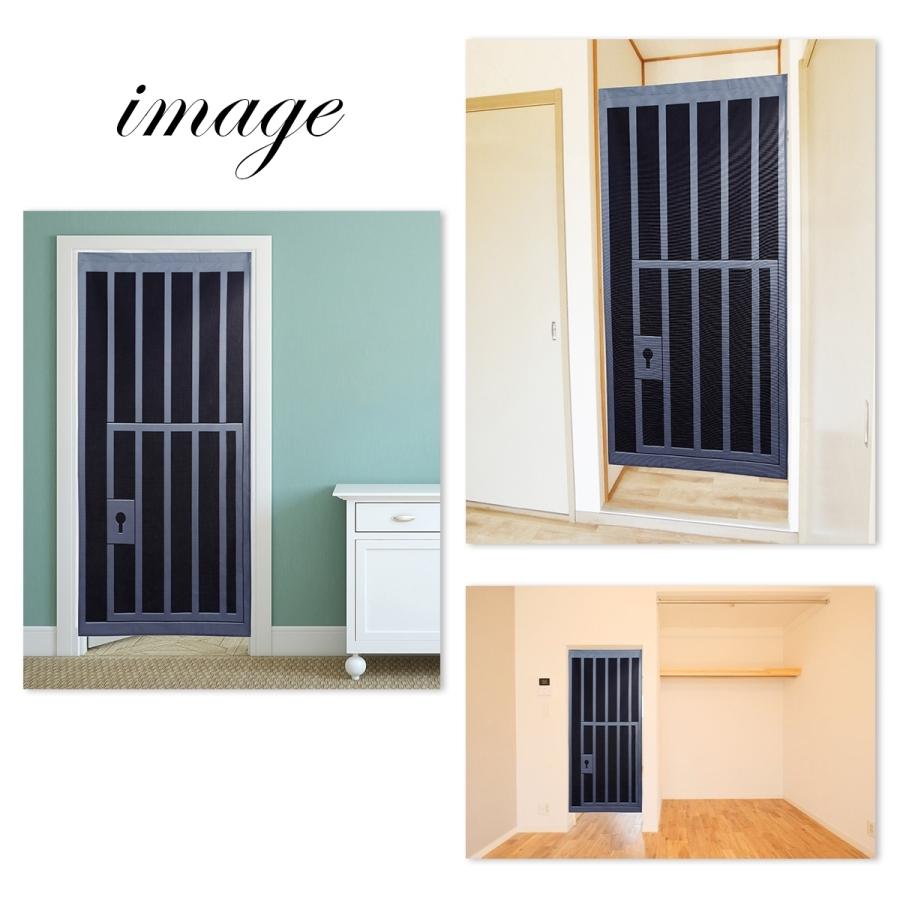 のれん 暖簾 牢獄 牢屋 監獄 ドア 入口 ジョーク だまし絵 小道具 ロング丈 180cm インテリア ロング Oth 571 Live On 通販 Yahoo ショッピング