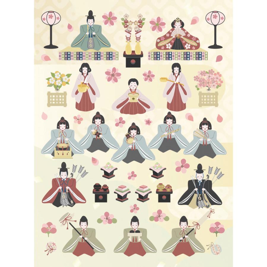 タペストリー 細タペストリー 掛け軸 雛祭り お雛様 桃の節句 桃の花