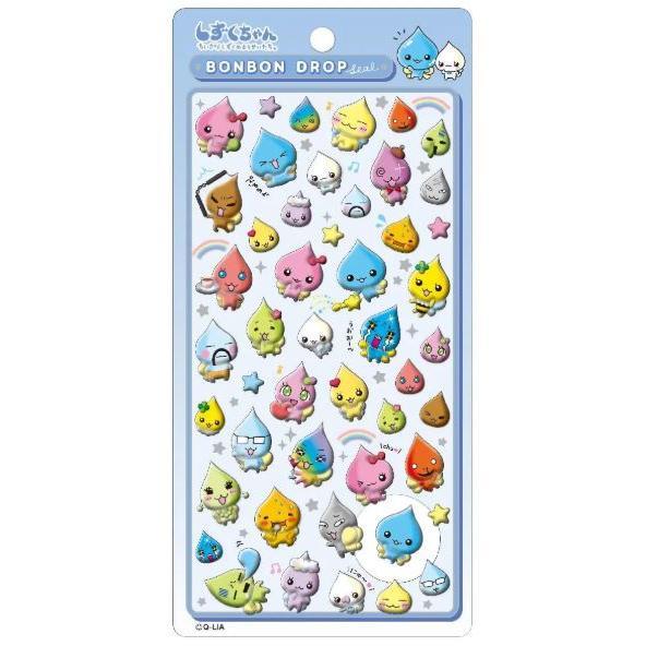 【正規品】ボンボンドロップシール　しずくちゃ大　４枚セット ネコポス対応】ボンボンドロップシール しずくちゃん - しずくちゃん