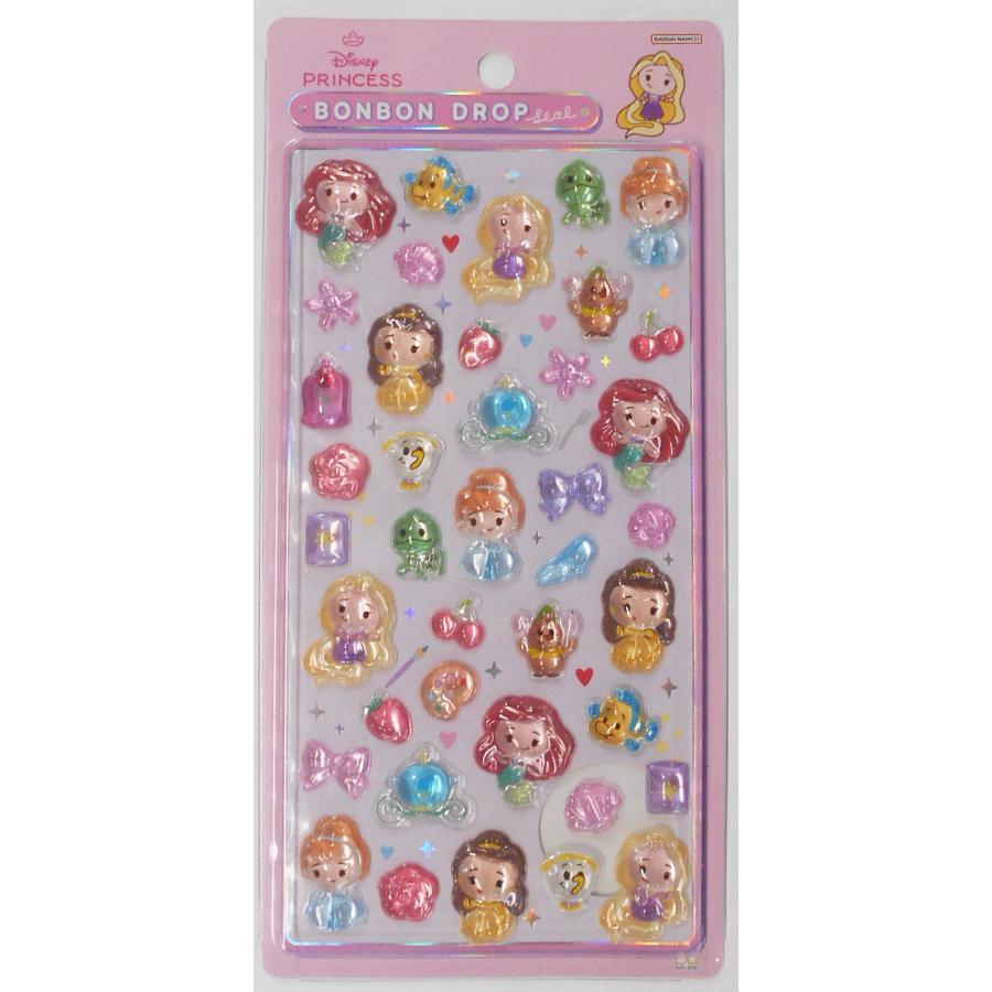 サンスター文具 ボンボンドロップシール ディズニープリンセス