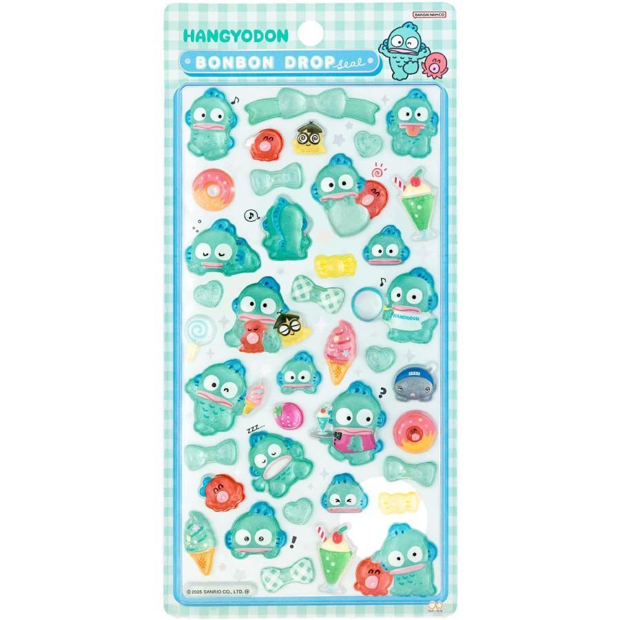 正規品 ボンボンドロップシール　はぴだんぶい　ハンギョドン　第一弾 2枚セット サンスター文具 ボンボンドロップシール ハンギョドン [S8812128