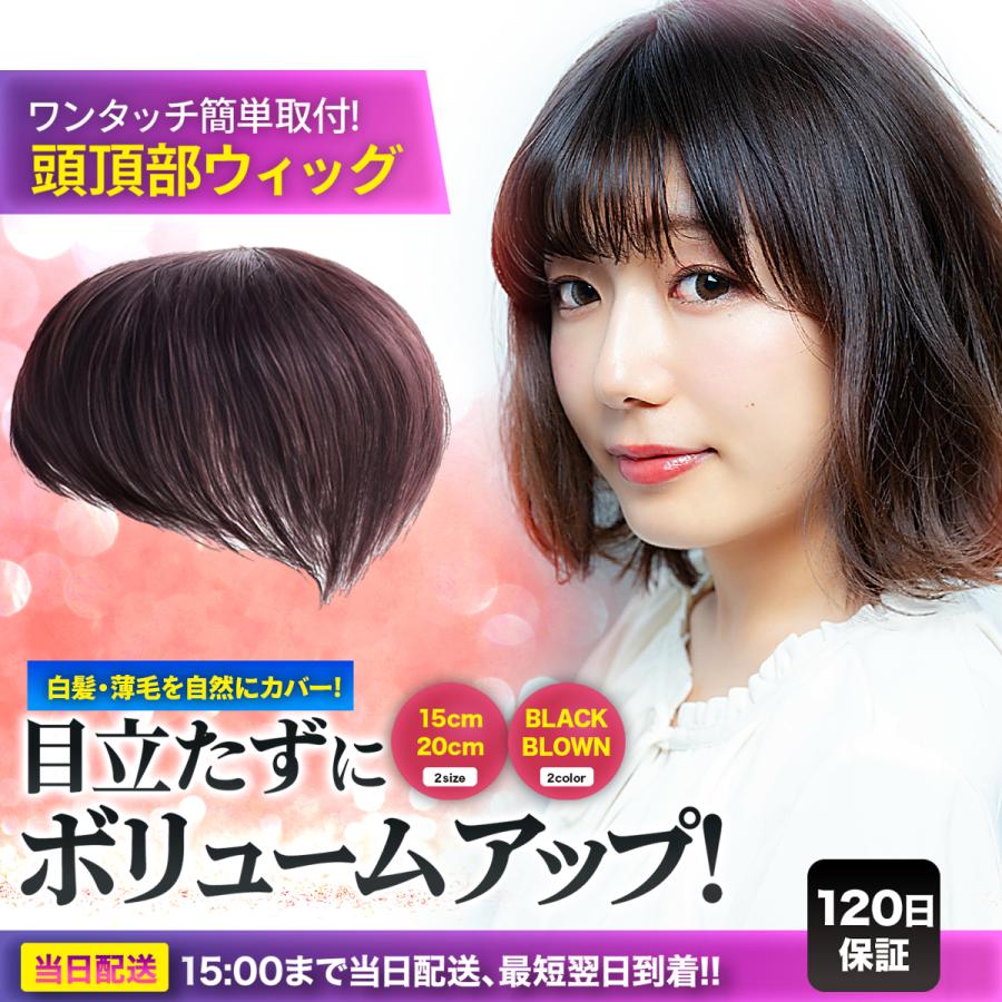 頭頂部ウィッグ 白髪隠し ウィッグ かつら 女性 男性 部分 頭頂部ウィッグ 白髪隠し ウィッグ かつら 女性 男性 部分