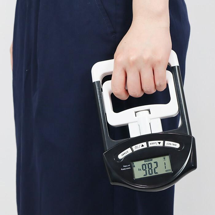 デジタル握力計 握力測定 最大測定値90kg 19人登録 握力トレーニング