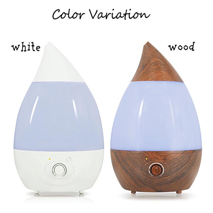 加湿器 卓上 超音波加湿器 アロマ対応 上から給水 1.6L しずく型