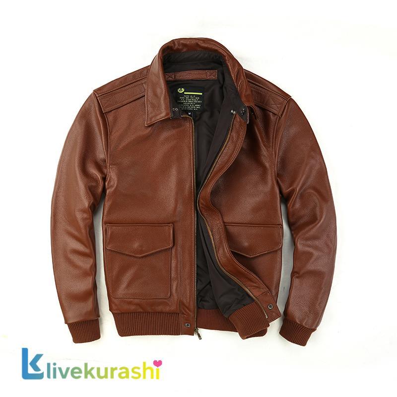 ジャケットレザージャケットメンズ革ジャケットA2フライトジャケット