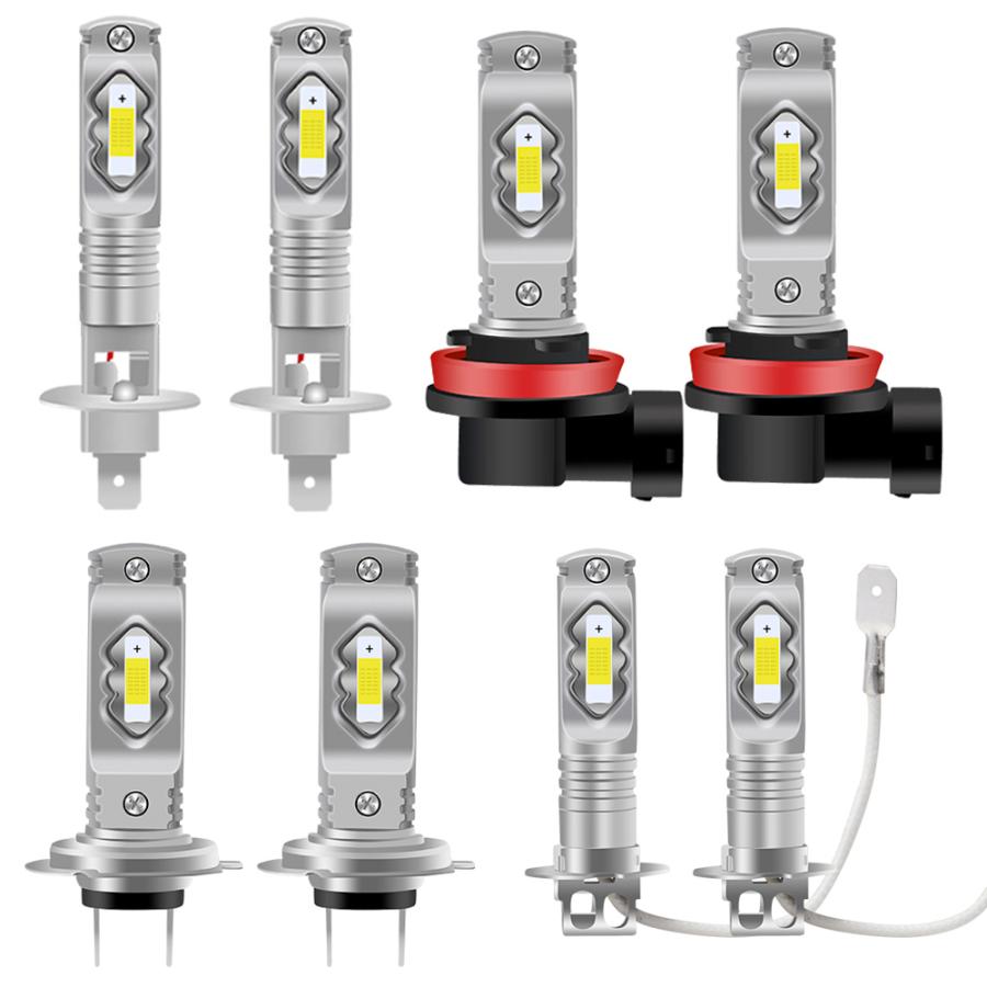 車検対応 Led 12v 24v ヘッドライト フォグランプ H1 H3 H7 H8 H9 車用 2個入り 自動車 72w 送料無料 新品 6000k H11 ホワイト 汎用 多用途 Ledバルブ