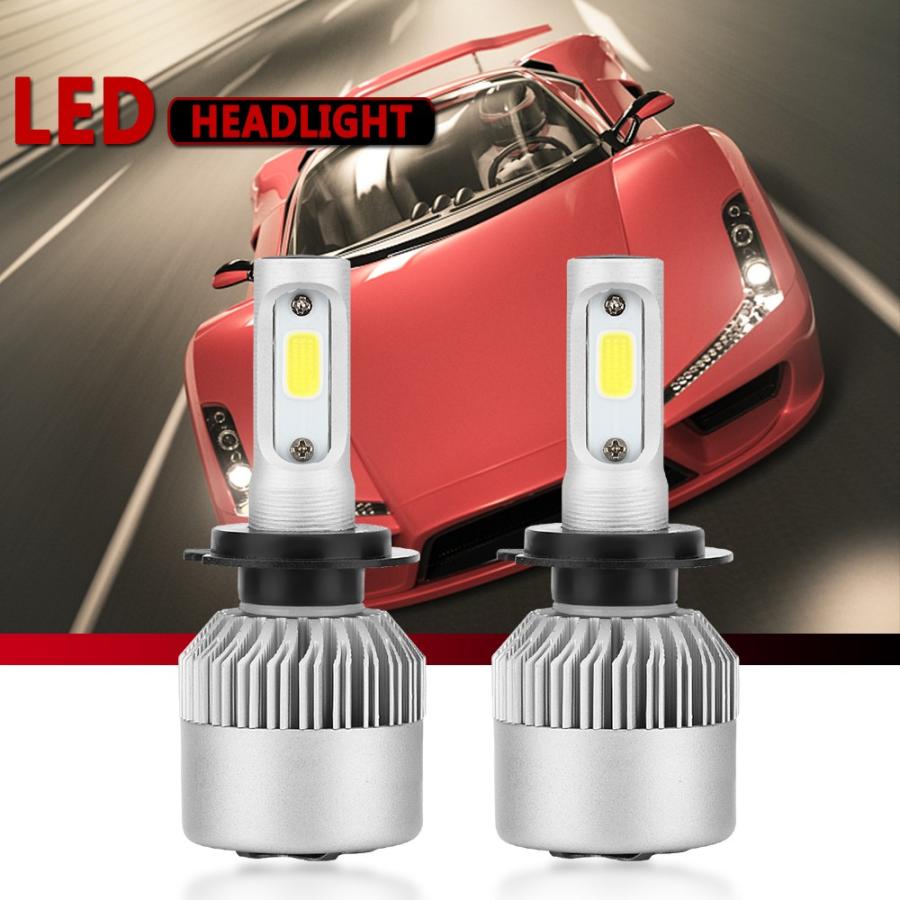 ヘッドライト Led H7 ホワイト Dc12 24v 2面発光 Ip65 車検対応 2個セット Ledヘッドライト H7 6000k 8000lm Cobチップ 静音 取付簡単 車用 ヘッドライト 高輝度 Car 25 生活くらしショップ 通販 Yahoo ショッピング