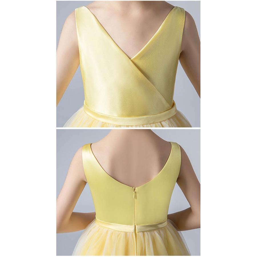 ドレス ピアノ発表会 ノースリーブ フラワーガール ベールガール リングガール 中学生 ワンピース 女の子 ロングドレス 発表会 結婚式 |  | 03