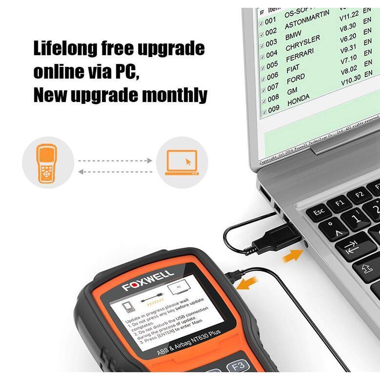 計器類 Foxwell NT630 PLUS スキャンツール 故障診断機 OBD2 4