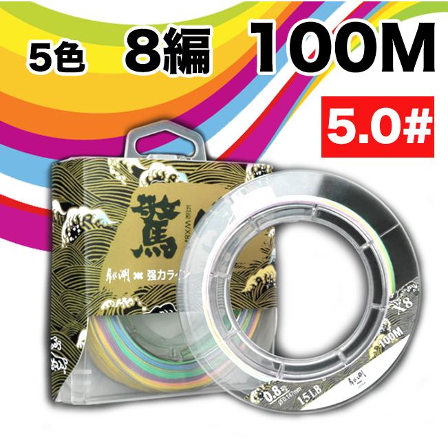 PEライン8本編 #4.0 Φ0.32mm 100m (10m毎計5色) 通販 PEライン8本編 #4.0 Φ0.32mm 100m (10m毎計5色)