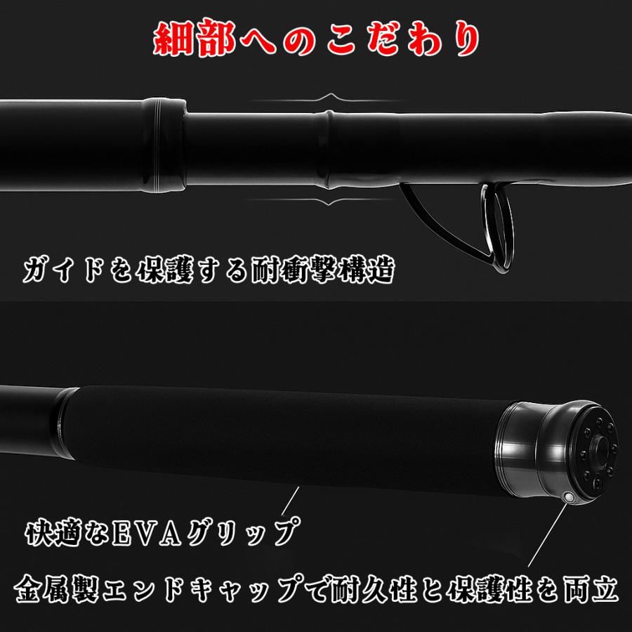 YU58 ロッド コンパクト 釣り竿 投げ竿 釣竿 炭素繊維 伸縮式 3.6m