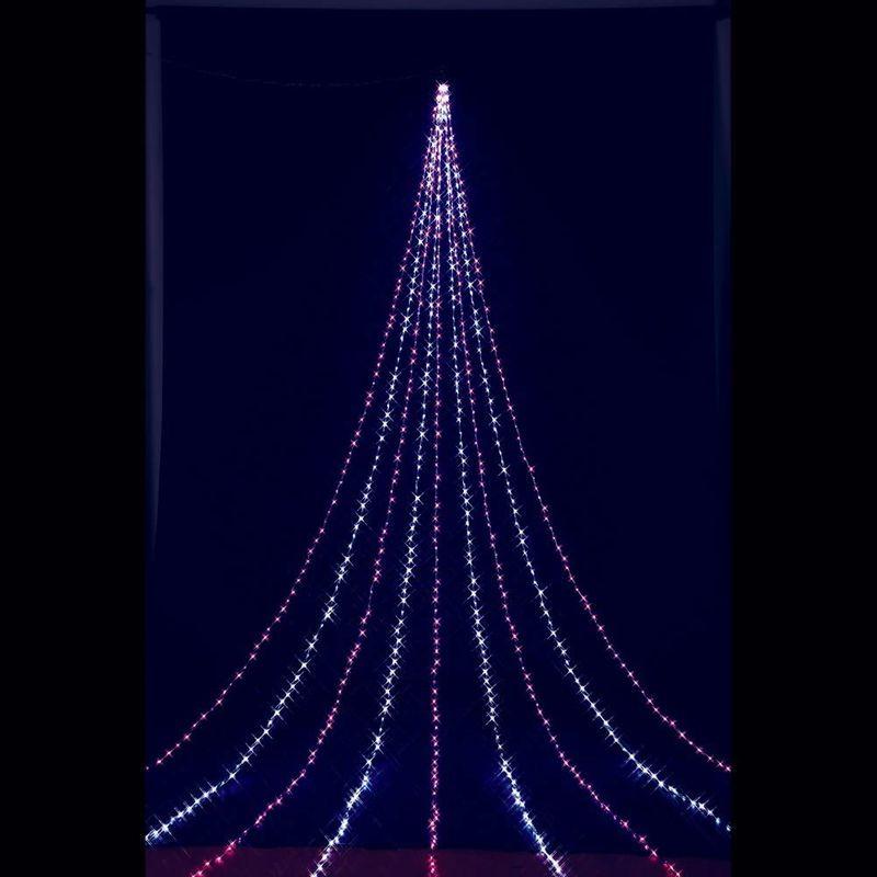 フローレックス(FLOREX) クリスマスイルミネーション LEDドレープライト ニューピンクホワイトLED 15m KT-2803｜livelifestore｜03