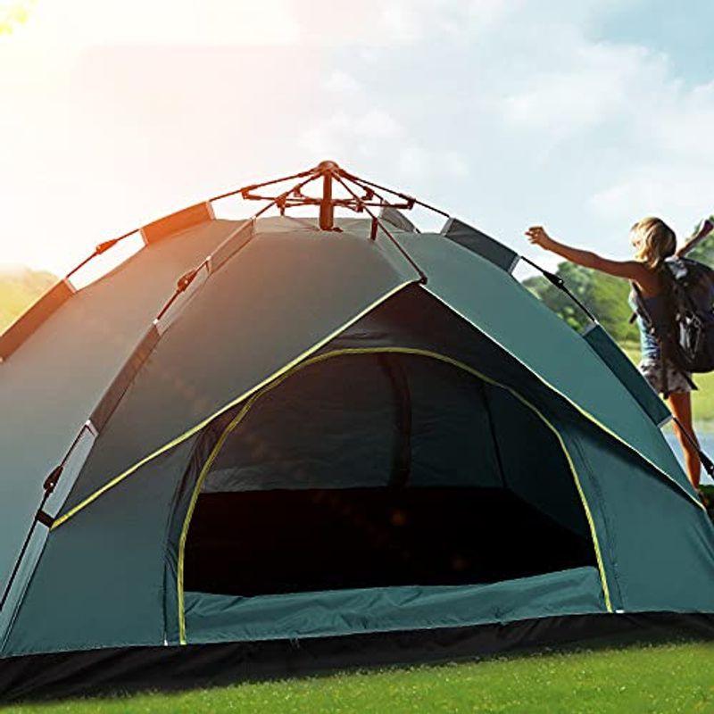 Livelifestoreワンタッチテント フルクローズ 4人用 3人用 テント 軽量 簡単 簡易テント 紫外線 登山 防災用 防風防水 運動会 お花見 サンシェード