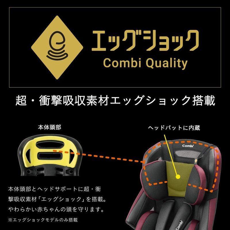 Combi(コンビ) シートベルト固定 チャイルド&ジュニアシート 1歳頃から11歳頃まで ジョイトリップ エッグショック GH ブラック コンビ シートベルト固定 チャイルド&ジュニアシート 1歳頃から11歳頃まで ジョイトリップ エッグショック GH ブラック