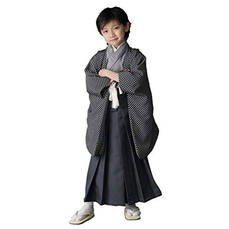激安サイト ５歳 通販 袴 羽織袴セット 男の子 市松 グレー 七五三 フルセット セット はかま Yahoo ショッピング L 身長115cm 袴紐下60cm 着物 Livelifestore 5歳 5才 バラ売り価格 Equipos Silhh Com