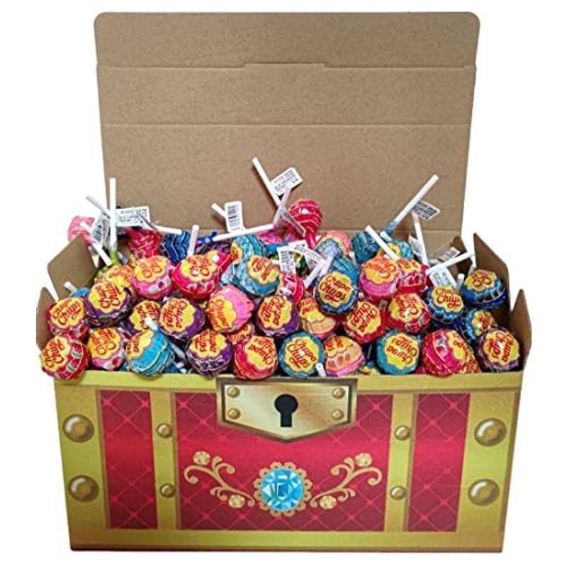 冬秋新作 チュッパチャプス 180個 詰め合わせ セット 宝箱 誕生日 プレゼント クリスマス イベント 景品 すぴあーす関西店オリジナル チュッパチ 販売ネット Superavila Com