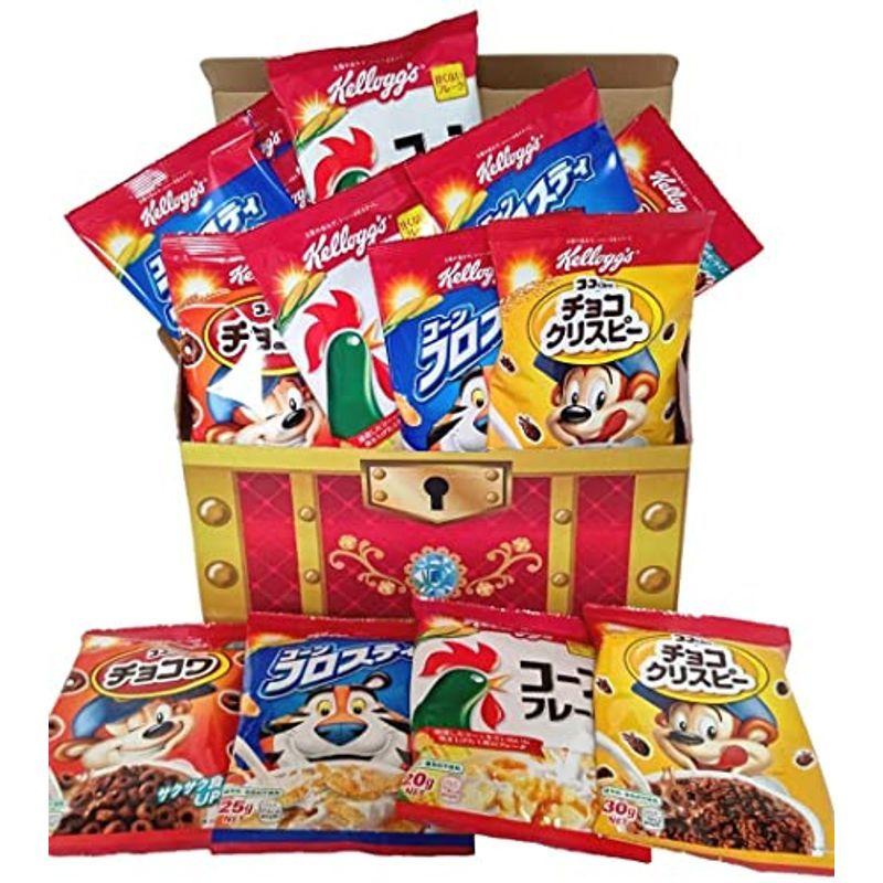 ケロッグ コーンフレーク チョコワ コーンフロスティ チョコクリスピー バラエティボックス 4種 17袋 詰め合わせ セット 宝箱 誕生日 Livelifestore 通販 Yahoo ショッピング