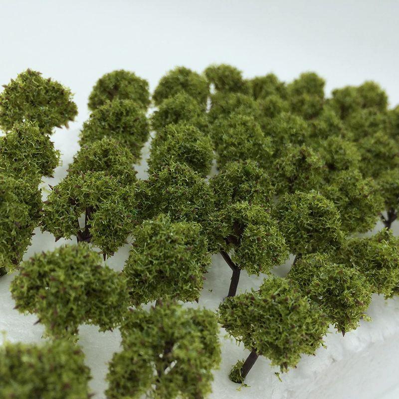 発売モデル 森林 選べる 色 数量 50本 100本 Nゲージ ジオラマ 鉄道 建築 模型 用 樹木 風景 3 12，深緑 idvn.com.vn