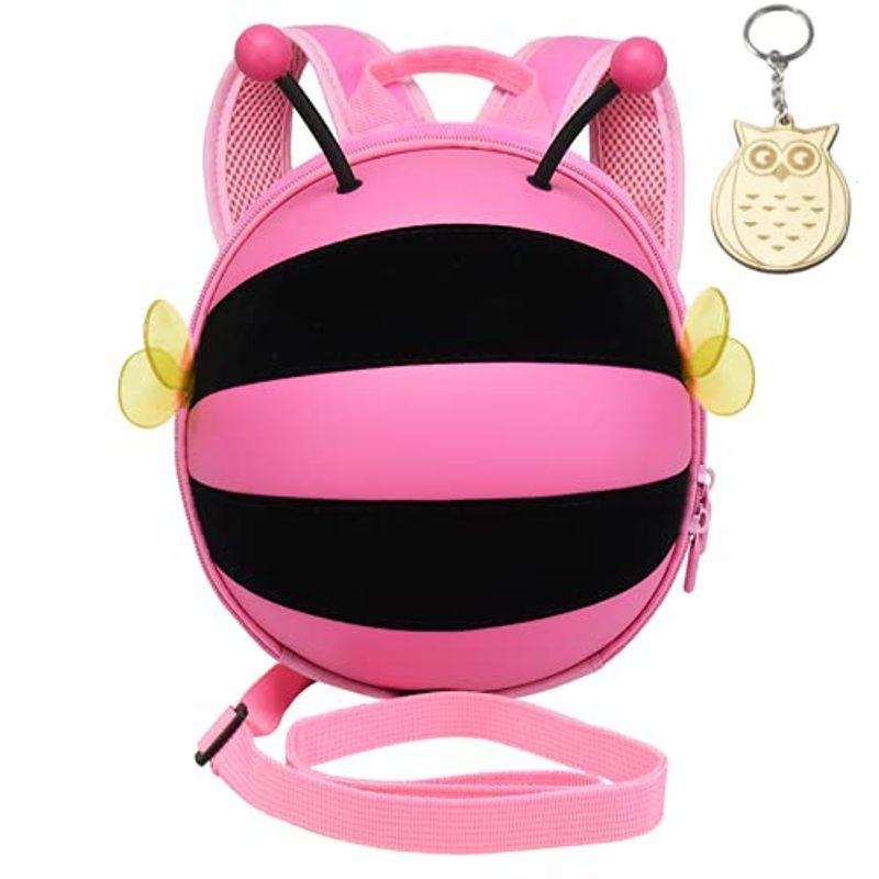 在庫処分 Sandoll 触角が揺れて可愛い 蜜蜂リュック ハーネス付き Miniリュック 子供用リュック ミツバチ 可愛い 外出バック 遠足 転倒防 Materialworldblog Com