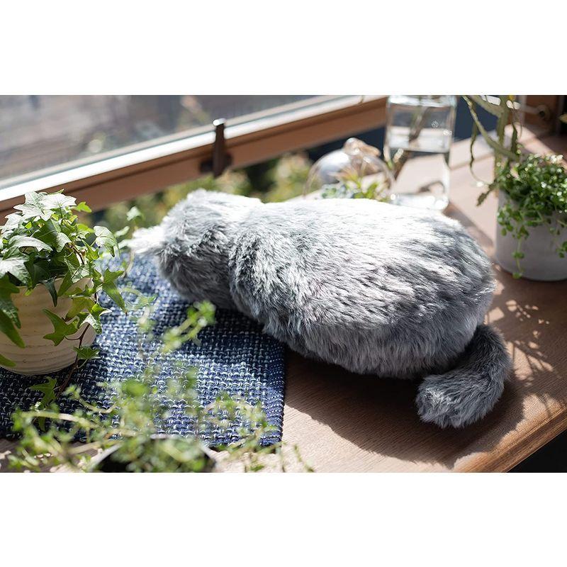 MeowEver ミャウエバー クッション まるでほんものの猫のような クッション型疑似ペット 黒 黒 カラー