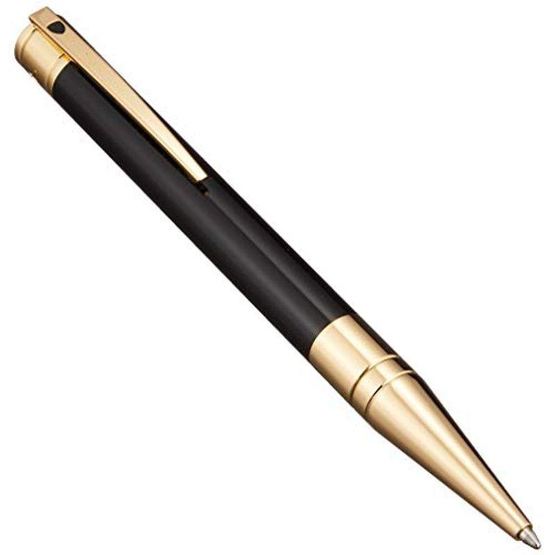 S.T.Dupont D・イニシャル ボールペン ブラック・ゴールド 265202 (正規輸入品)