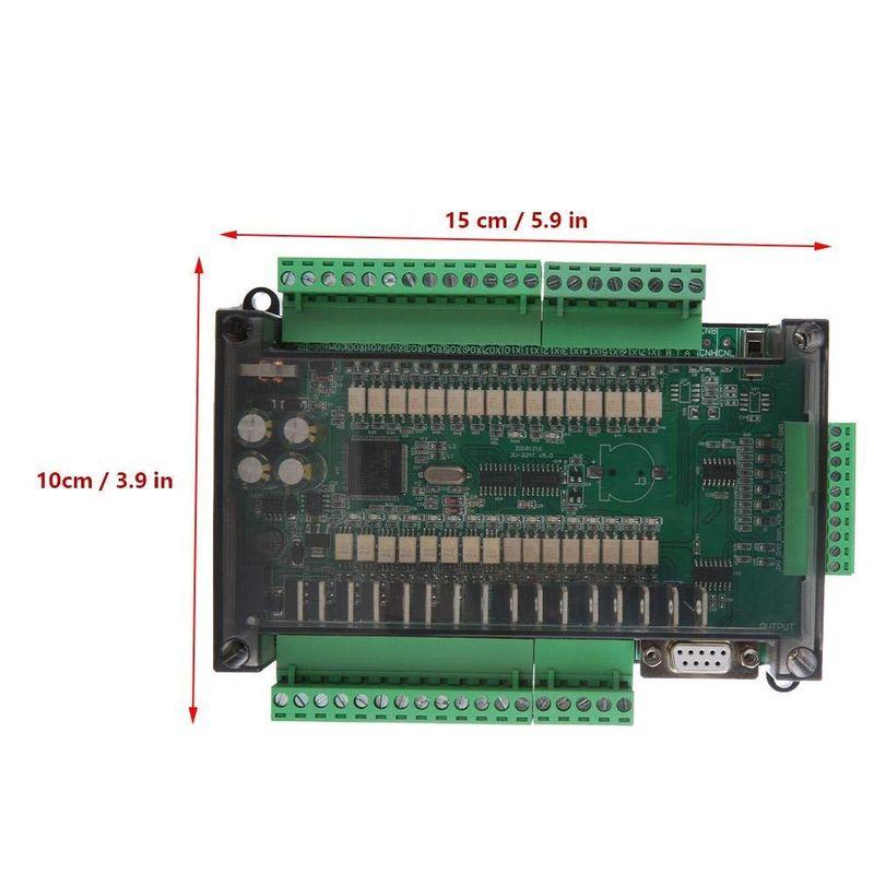 FX3U-32MT 6AD-2DA PLC産業用制御ボード 16入力16出力 24V 1A 高速PLCプログラマブルコントローラ 産業用オー - 3