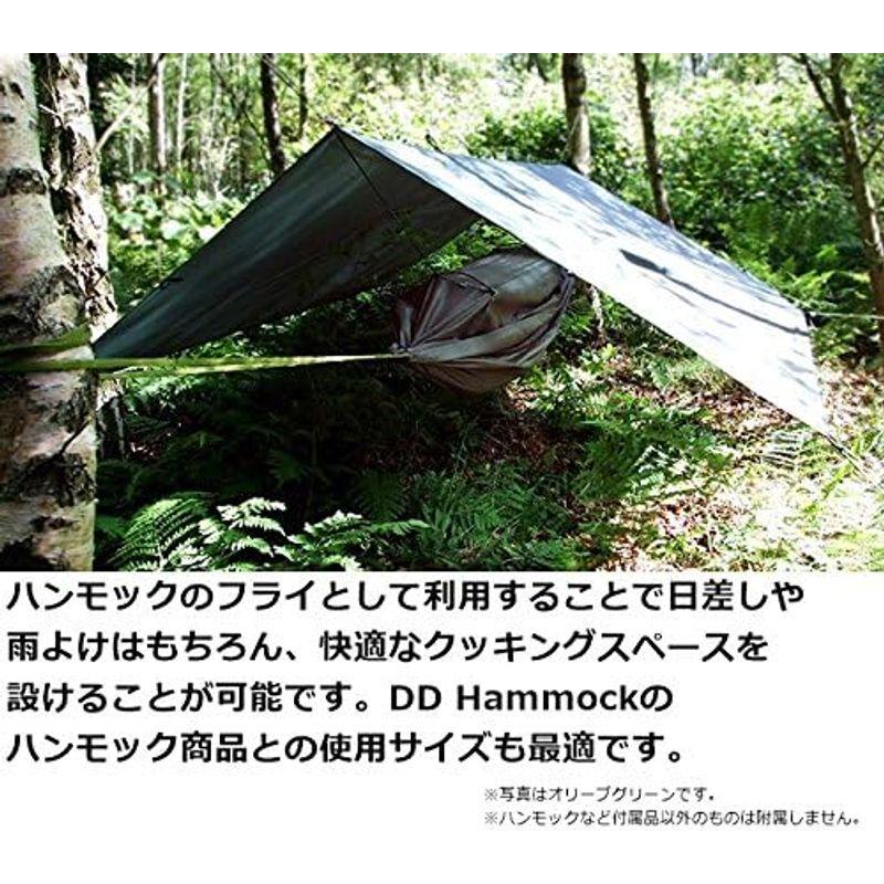 スコットランド発 DD Tarp 3x3 耐水性 3000mm ハンモックのフライにも最適なタープ  x 9" Tent Pegs セ - 6