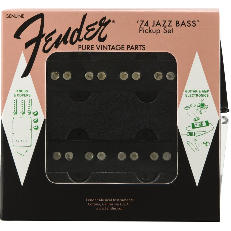 送料無料 Fender フェンダー ◆純正品 Pure Vintage '74 Jazz Bass Pickup SET◆ジャズベース用ピックアップ2点セット｜livelounge