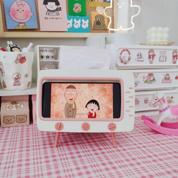 テレビ型 ティッシュボックス ティッシュケース スマホスタンド 多機能 レトロ 可愛い 個性的 プレゼント インテリア 雑貨 プレゼント 引っ越し祝い 送料無料 Tb2405 リブリー 通販 Yahoo ショッピング